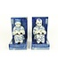 Sujetalibros Chino Niños Porcelana Azul-Blanco Set/2 An18xP13xAl22cm