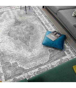 Fine Asianliving Alfombra Lowla Gris Ceniza 160x240cm