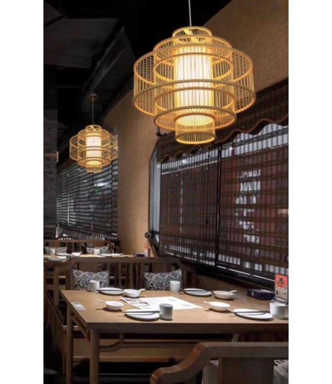 Suspension en Bambou Fait Main - Leona D60xH60cm