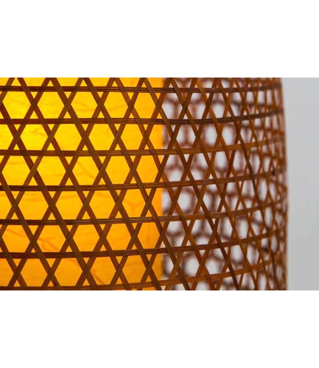 Japanische Bambus Webbing Lampe - Sendai - D40xH60cm