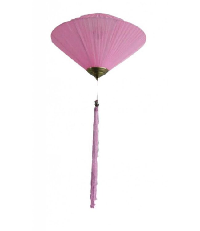 Chinese Lamp Rose Pink Silk D40xH25cm