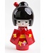 Japanese Kokeshi Doll Red Handmade