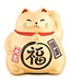 Fine Asianliving Chat Porte-Bonheur Maneki Neko d'Or - Meilleure Fortune