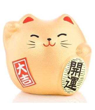 Fine Asianliving Chat Porte-Bonheur Maneki Neko Petit - Meilleure Fortune