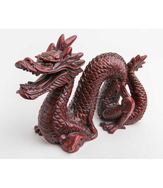 Fine Asianliving Chinese Draak Middel Donkerrood