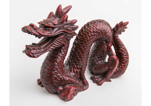 Fine Asianliving Chinese Dragon Medium Dark Red