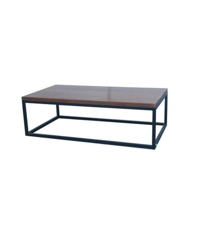 Chinese Coffee Table Contemporary Yuwood Black Steel W130xD70xH40cm