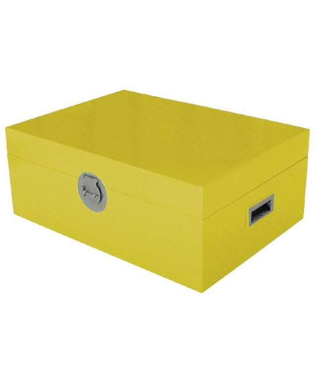 Caja Cofre de Almacenamiento Tailandés Amarilla