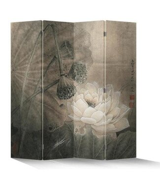 Fine Asianliving Paravent L160xH180cm Cloison Amovible Séparateur de Pièce des Deux Côtés