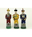 Chinese Emperor Porcelain Figurine Three Generations Qing Dynasty Statues Set/3 W12xD10xH42cm