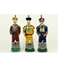 Chinesischer Kaiser Porzellanfigur Drei Generationen Qing Dynastie Statuen Set/3 B12xT10xH42cm