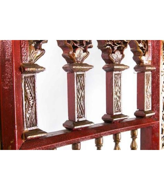 Antiker Chinesischer Roter Tisch für Waschbecken B42xH153xT52cm