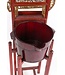 Antico Tavolo Rosso Cinese per Lavabo L42xH153xP52cm