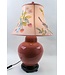 Lampada da Tavolo Cinese in Porcellana Dipinta a Mano Rosa L39xP39xA68cm