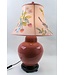 Lampe de Table en Porcelaine Chinoise Peinte à la Main Ombre Rose L39xP39xH68cm