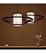 Bamboo Lampshade Pendant Light Black Handmade - Damian D60xH25cm