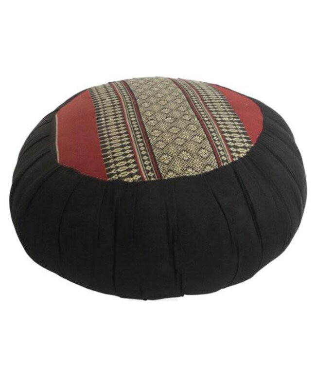 Thai Cojín de Meditación Ronda Zafu Rojo 40x17cm