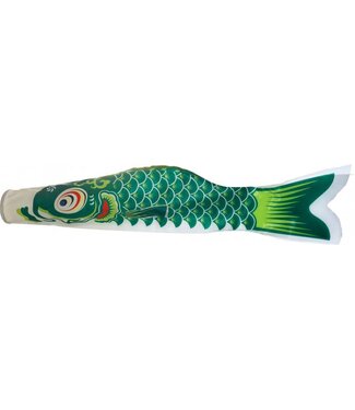 Fine Asianliving Japanese Wind Koi Green Koinobori 100 cm