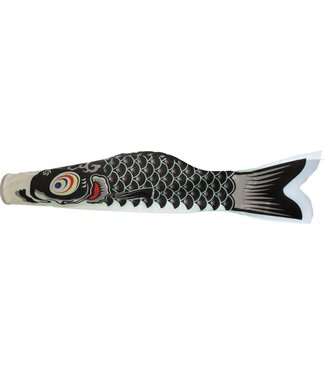 Fine Asianliving Japanse Wind Koi Zwart Koinobori 60cm