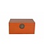 Baule Cassapanca Cinese Antico Rosso L90xP60xA43cm