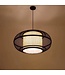 Bamboo Pendant Lamp Black Ceiling Lampshade Handmade - Jake