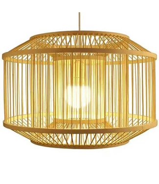 Fine Asianliving Bamboo Pendant Lamp Ceiling Lampshade Handmade - Carina W50xD50xH35cm