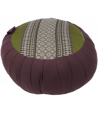 Fine Asianliving Coussin de Méditation Rond Zafu Thai Vert 40x17cm