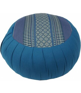 Fine Asianliving Thai Cojín de Meditación Ronda Zafu Azul 40x17cm