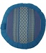 Thai Meditation Cushion Sitting Cushion Round Zafu Blue 40x17cm