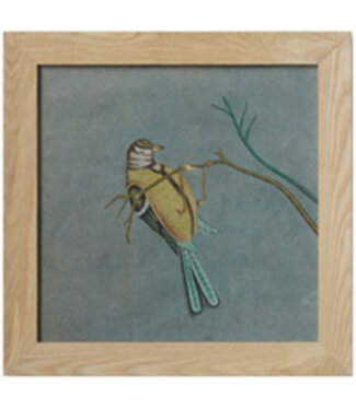 Fine Asianliving Schilderij Vogel Op Tak
