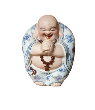 Fine Asianliving Bouddha Chinois Porcelaine Peinte à La Main L21xP20xH26cm