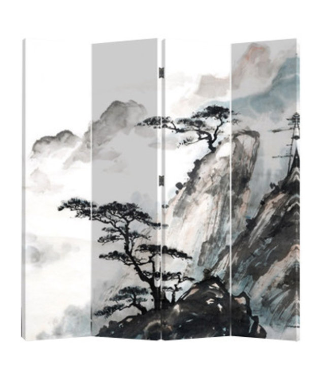 Biombo Chino Anch160xAlt180cm Montañas Chinas
