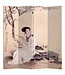 Chinees Kamerscherm Oosters Scheidingswand B160xH180cm 4 Panelen Chinese Vrouw