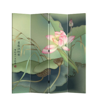 Fine Asianliving Paravent L160xH180cm Cloison Amovible Séparateur de Pièce des Deux Côtés