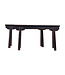 Antique Chinese Bench Black Red - Shanghai, China W95xD15xH53cm