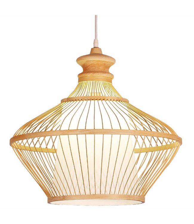 Bamboo Lampshade Pendant Light Handmade - Ophelia D46xH40cm
