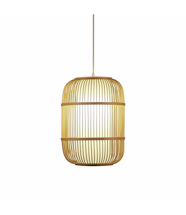Bamboo Lampshade Pendant Light Handmade - Dior D35xH50cm