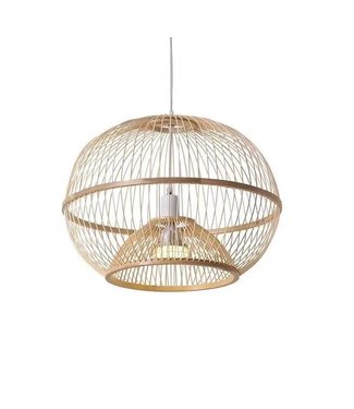 Fine Asianliving Ceiling Light Pendant Lighting Bamboo Handmade - Sisley W50xD50xH40cm