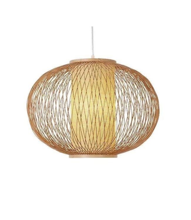 Lampada a Sospensione in Bambù Fatta a Mano - Sophia L40xP40xA33cm