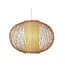 Fine Asianliving Lampe á Suspension en Bambou Fait Main - Sophia L40xP40xH33cm
