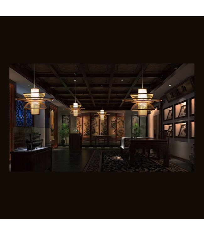 Lampada a Sospensione in Bambù Fatta a Mano - Nicole