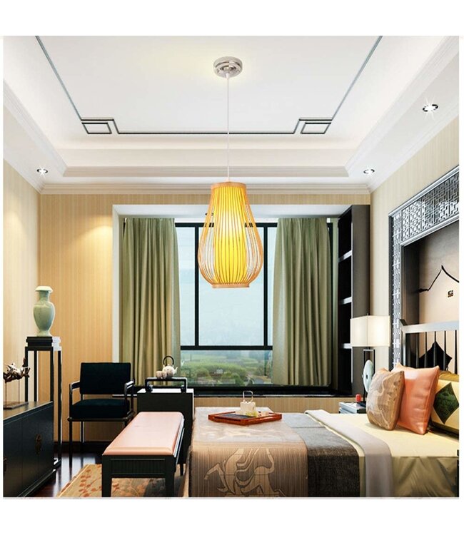 Suspension en Bambou Fait Main - Bella D30xH38cm