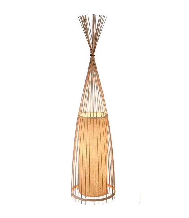 Bamboo Braided Floor Lamp - Nora W25xD25xH158cm