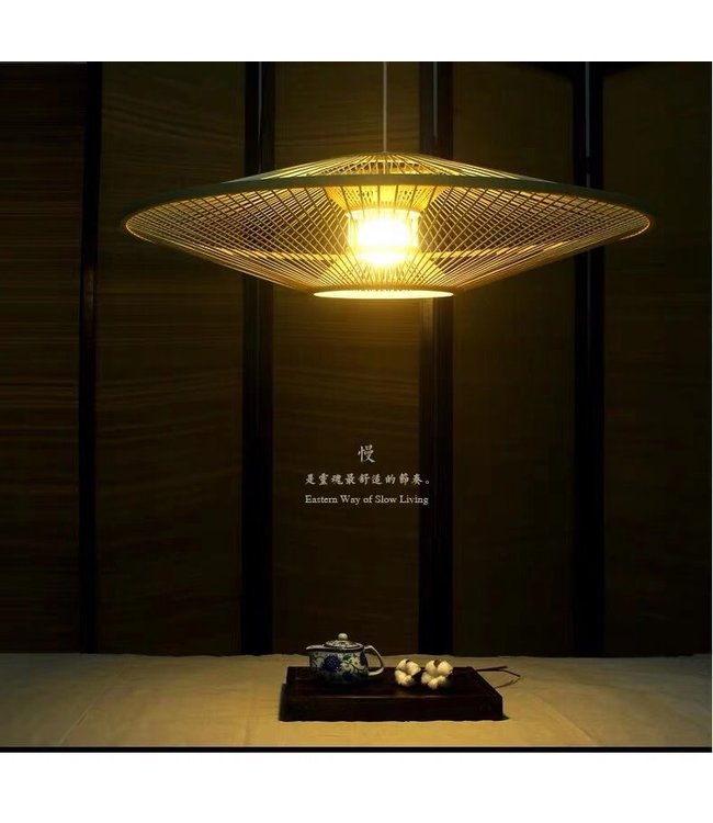 Lampada a Sospensione in Bambù Fatta a Mano - Stella D90cmxA20cm