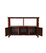 Chinese Sideboard Red Handpainted Flowers W140xD33xH90cm