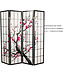Paravent Japonais Shoji L180xH180cm 4 Panneaux Paper de Riz - Fleurs de Cerisier