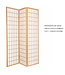 Japanese Room Divider 3 Panels W135xH180cm Privacy Screen Shoji Rice-paper Natural - Tana