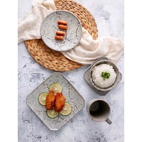 Japanese Tableware Soshun Grey Collection - Plate 12.5x2cm