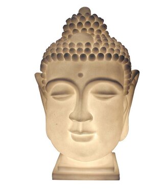 Fine Asianliving Lampada da Tavolo in Arenaria Budda 27.3x28.3x41.3cm