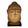 Fine Asianliving Sfeerlamp Nachtlamp Boeddha Hoofd Zandsteen met Standaard Handgemaakt 20.3x20.3x29.3cm